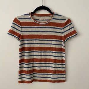 Madewell thick cotton striped tee